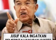Wakil Presiden ke-10 dan ke-12 RI, Jusuf Kalla (JK) Menilai Pemerintah Perlu Melakukan Perubahan Mendasar Agar Mampu Meningkatkan Kesejahteraan Rakyat.