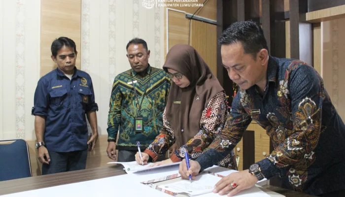Kantor Pertanahan Luwu Utara dan Pengadilan Agama Masamba Resmi Jalin Kerja Sama Layanan Pertanahan Terintegrasi