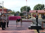 Kapolres Bantaeng Pimpin Upacara Sertijab PJU dan Wisuda Purna Bakti