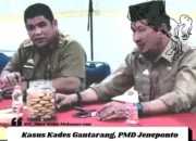 Polres Jeneponto telah Menetapkan Kepala Desa (Kades) Gantarang, Nasir Nara, sebagai tersangka Dalam kasus dugaan Penggelapan hak atas tanah.