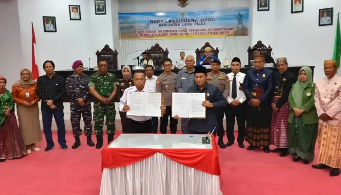 DPRD Luwu Utara Satu Hati, Satu Suara Dan Satu Tujuan : Paripurna Luwu Utara Untuk Penbentukan Provinsi Luwu Raya