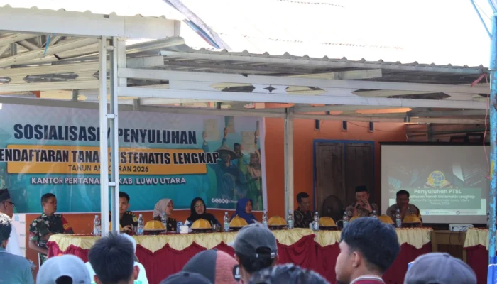 BPN Luwu Utara Perkuat Pemahaman Masyarakat melalui Sosialisasi PTSL di Desa Tingkara