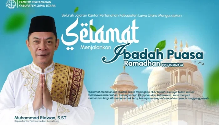 Momentum Ramadan 2026, BPN Luwu Utara Ajak Pegawai Tingkatkan Profesionalisme dan Spirit