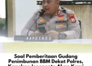 Kapolres Jeneponto Menanggapi Pemberitaan di Media Online “Gudang Penimbunan BBM Ditemukan Dekat Polres Jeneponto, Aparat Kecolongan?”