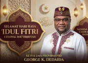 Ketua LMA Papua Barat Daya, George K. Dedaida, Sampaikan Ucapan Idul Fitri 1447 H / 2026 M