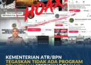 Kementerian ATR/BPN Tegaskan Tidak Ada Program Pemutihan Sertipikat Tanah