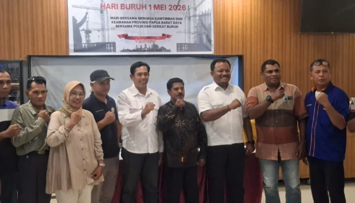 Polda Papua Barat Daya dan Kolaborasi Serikat Buruh Bersinergi Jaga Keamanan Jelang May Day 2026
