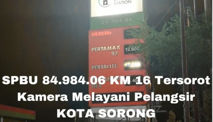 SPBU KM 16 KOTA SORONG TERSOROT KAMERA