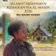 Ibu Naomi HOWAY mengucapkan selamat merayakan kenaikan Isa Al-Masih , memberikan pesan yang membawa kebaikan