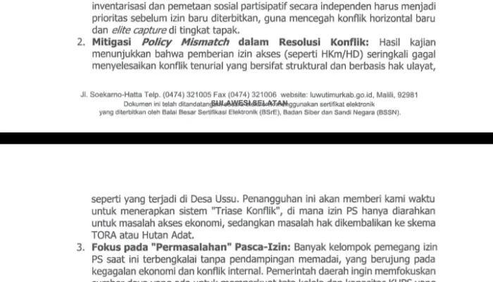 Bupati Luwu Timur Jadi Sorotan, Hak petani Terancam.
