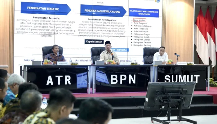 Pengarahan di Kanwil BPN Provinsi Sumatera Utara, Menteri Nusron Minta Jajaran Utamakan Kemudahan Layanan bagi Masyarakat