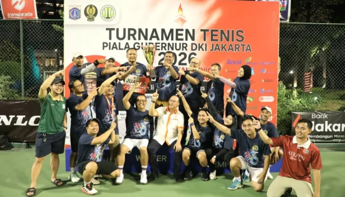 Kementerian ATR/BPN Raih Juara II Beregu Turnamen Tenis Piala Gubernur DKI Jakarta 2026