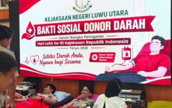 KANTOR PERTANAHAN LUWU UTARA TURUT BERKONTRIBUSI DALAM BHAKTI SOSIAL RANGKA HARI LAHIR KE-81 KEJAKSAAN RI   