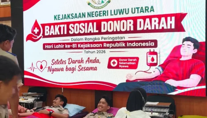 KANTOR PERTANAHAN LUWU UTARA TURUT BERKONTRIBUSI DALAM BHAKTI SOSIAL RANGKA HARI LAHIR KE-81 KEJAKSAAN RI   